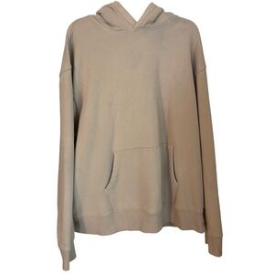 Old Navy Mens XXL Hoodie Beige Pullover Long Sleeve Casual Sweatshirt Preowned‎